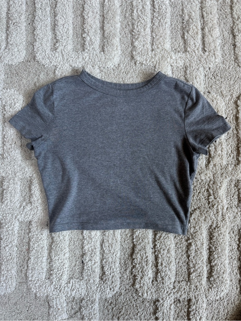 wild fable Gray Cropped Tee